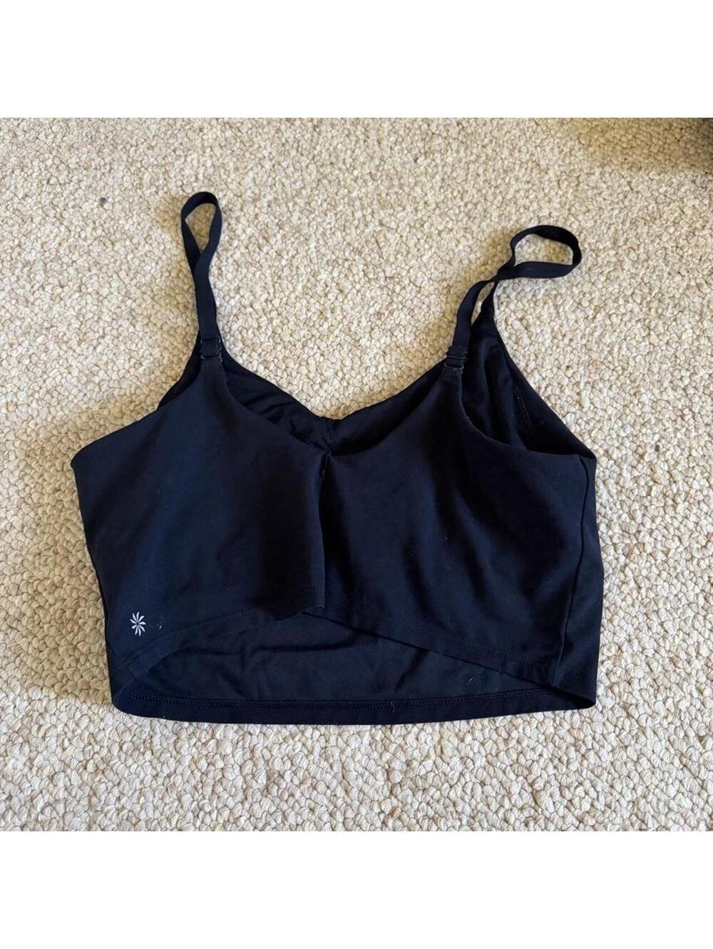 Athleta black sports bra tank